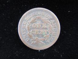 1847 One Cent Copper Coin