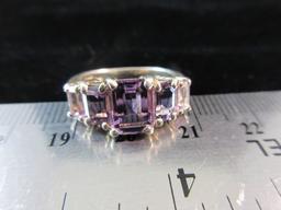 Amethyst Gemstone Sterling Silver Ring