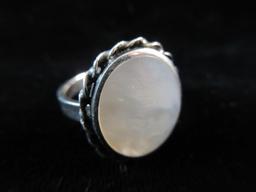 Sterling Silver Mother of Pearl Ring