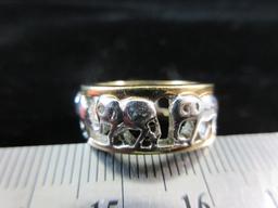 Elephant Themed .925 Silver Ring Band Style