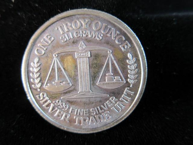 .999 Fine One OZ coin