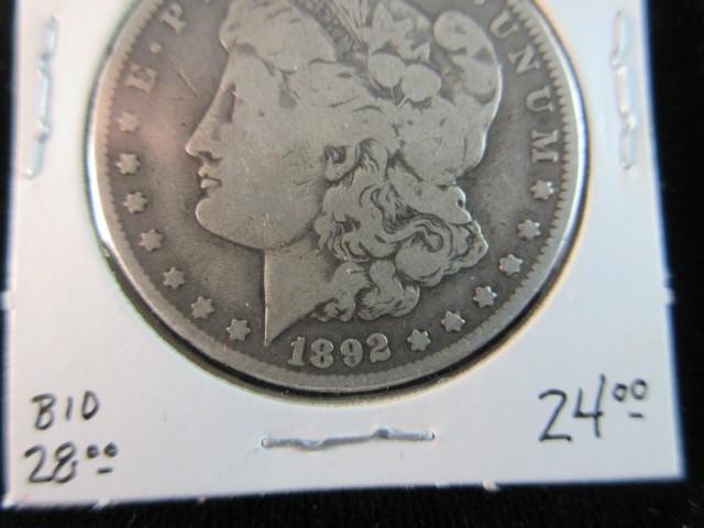 1892o Silver Dollar