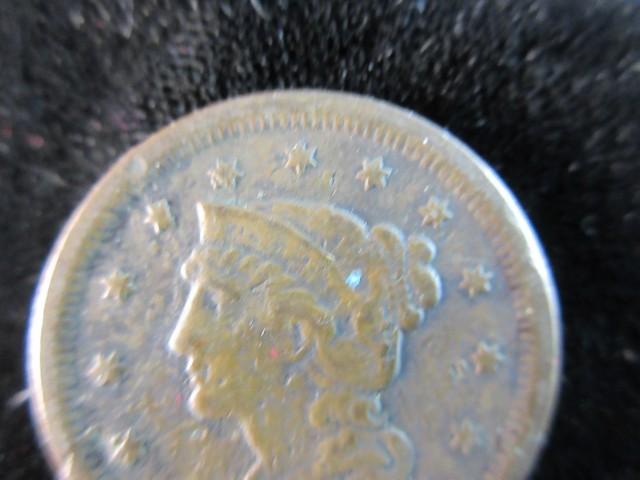 1847 Large One Cent Coin