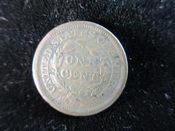 1847 Large One Cent Coin