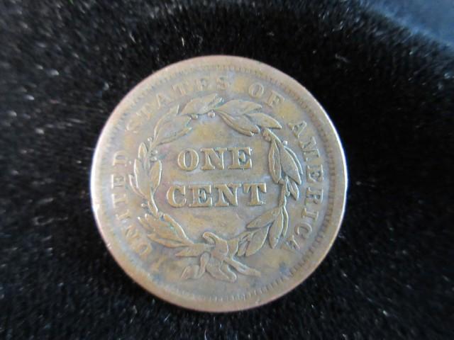 1842 Large One Cent US Coin