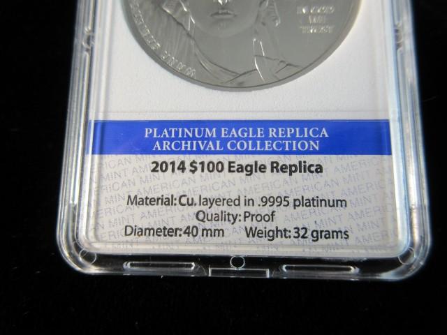 2014 100 Eagle Replica Layered in Platinum