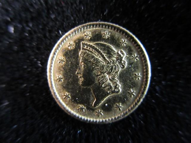 1853 1.00 Dollar Gold Coin