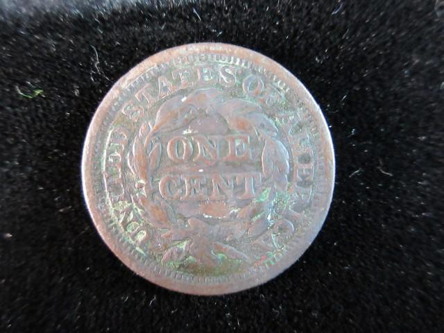 1845 Large US One Cent Coin