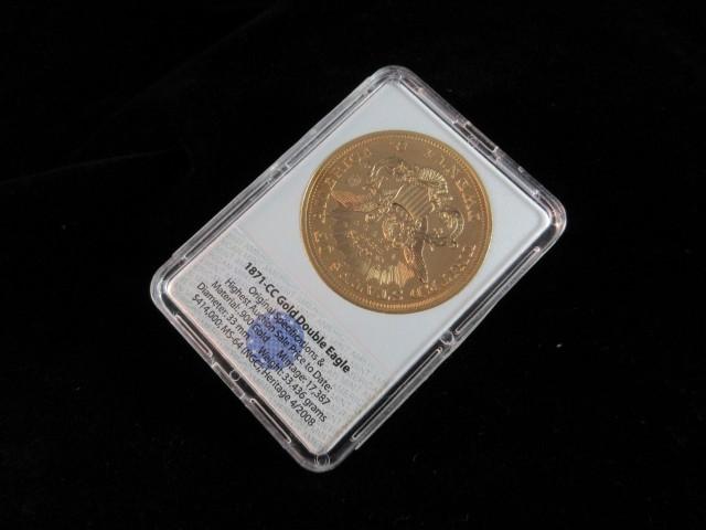 1871 CC Replica 24K Gold Overlay Encased Coin