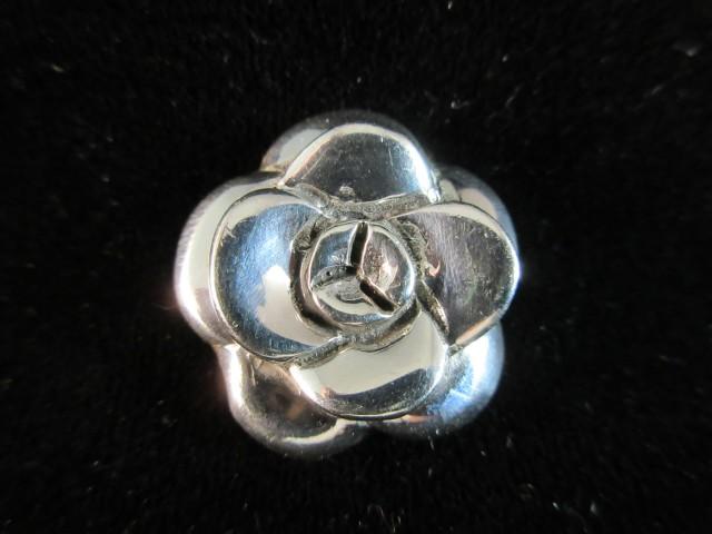 Sterling Silver Flower Themed Slide Pendant