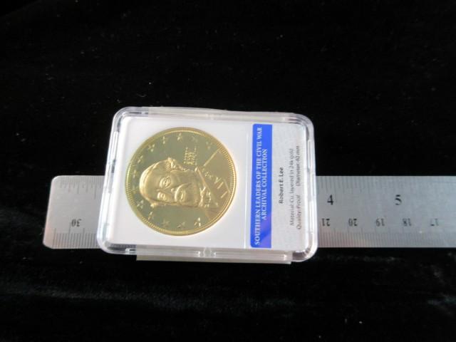 24K Layered Gold Robert E Lee Coin