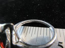 Sterling Silver Garnet Gemstone Ring