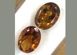 Matched Set of Gold Citrine 5.640 ct