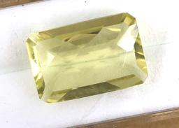 Nice Lemon Citrine Checkerboard 9.915 ct