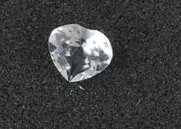 White Topaz Heart 0.485 ct