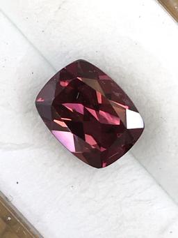 Pink Zircon Cushion Cut 3.25 ct