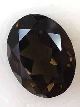 Smokey Quartz Oval 7.91 Ct