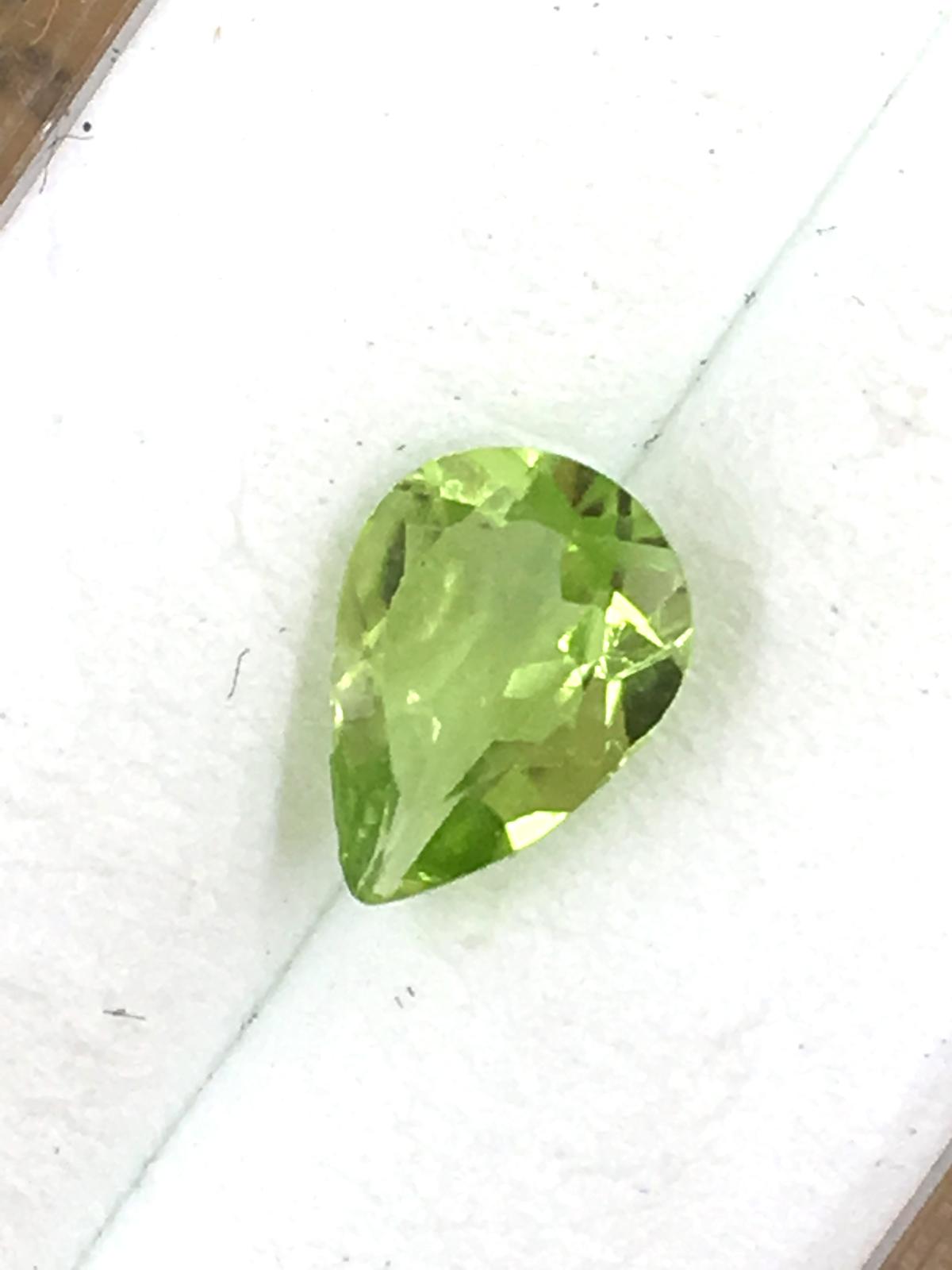 Peridot Teardrop .85 ct