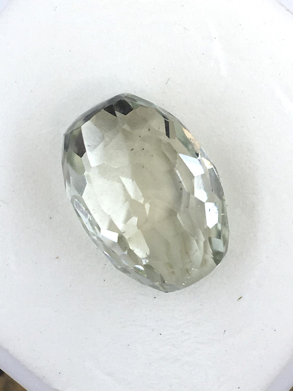 Green Amethyst Barrel Shaped 7.81 ct