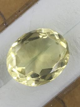 Lemon Citrine Oval 11.19 ct