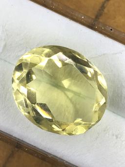 Lemon Citrine Oval 11.19 ct