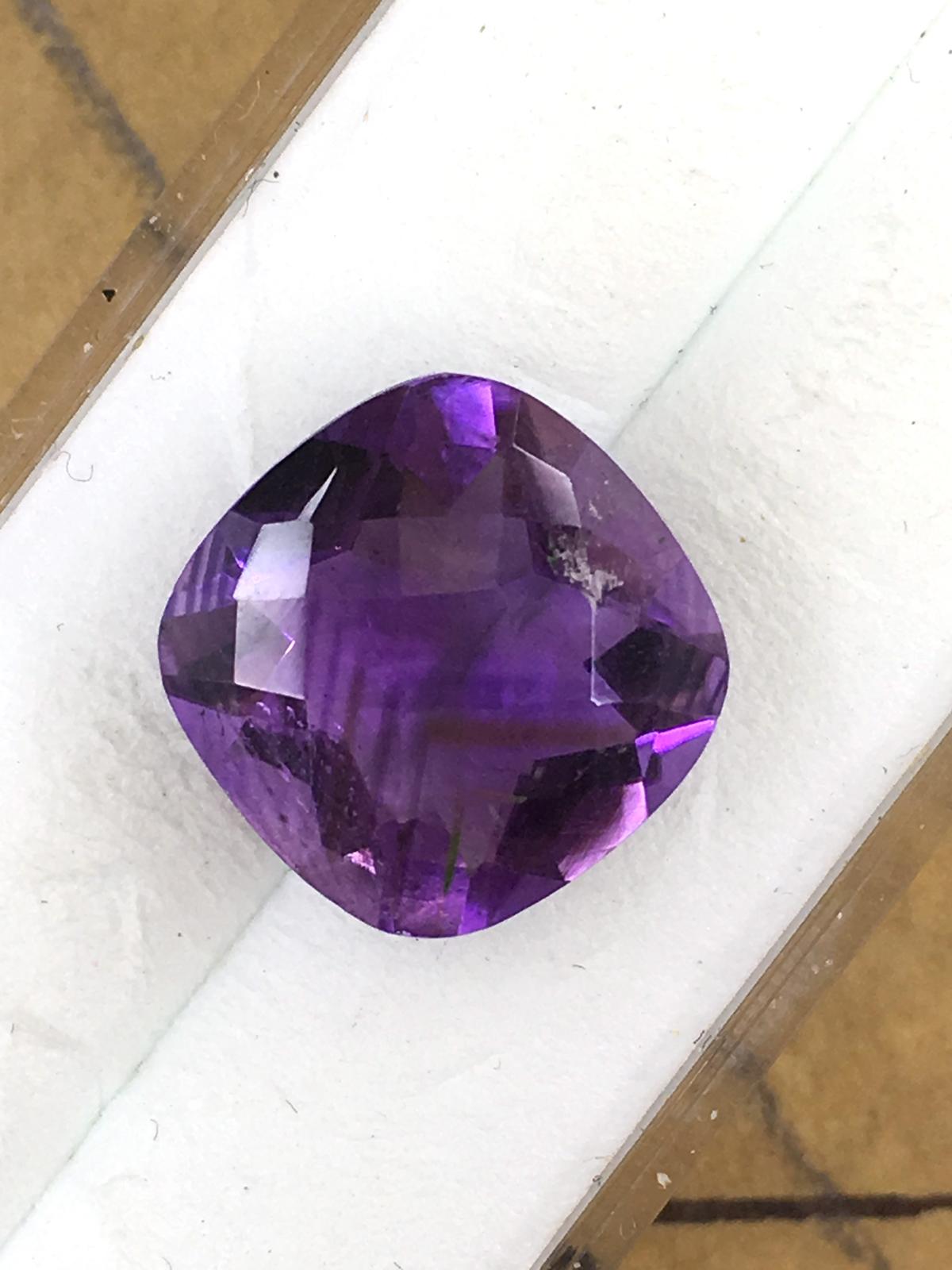 Amethyst Cushion Cut 4.95 ct