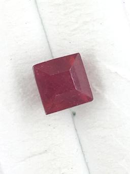 Ruby Princess Cut 1.98 ct