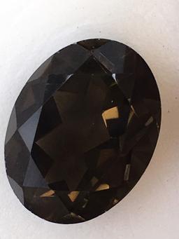 Smokey Quartz Oval 30.95 ct