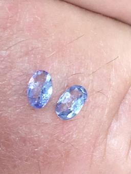 Tanzanite Oval Cut Matched Pair .50 ct