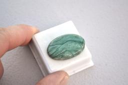 28.06 Carat Green Jasper Cabochon