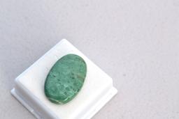 22.54 Carat Moss Agate Cabochon