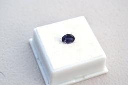 1.02 Carat Oval Checkerboard Cut Rich Iolite