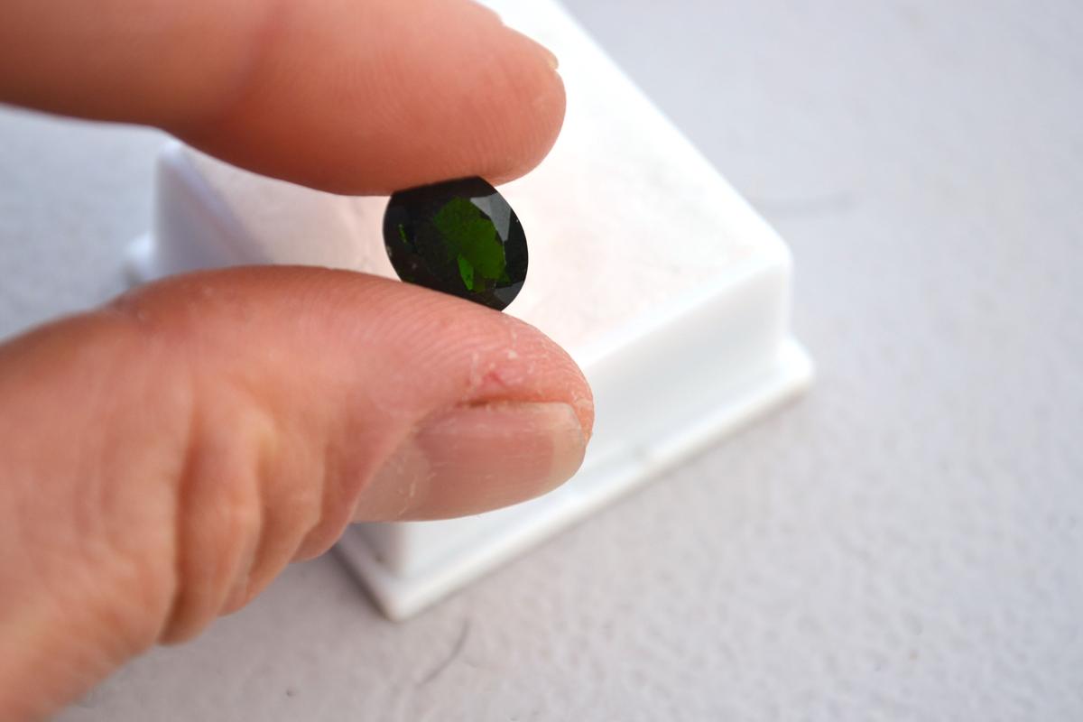 3.35 Carat Oval Cut Rich Green Tourmaline