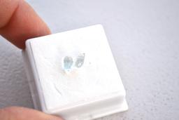 1.65 Carat Matched Pair of Aquamarine Briolettes