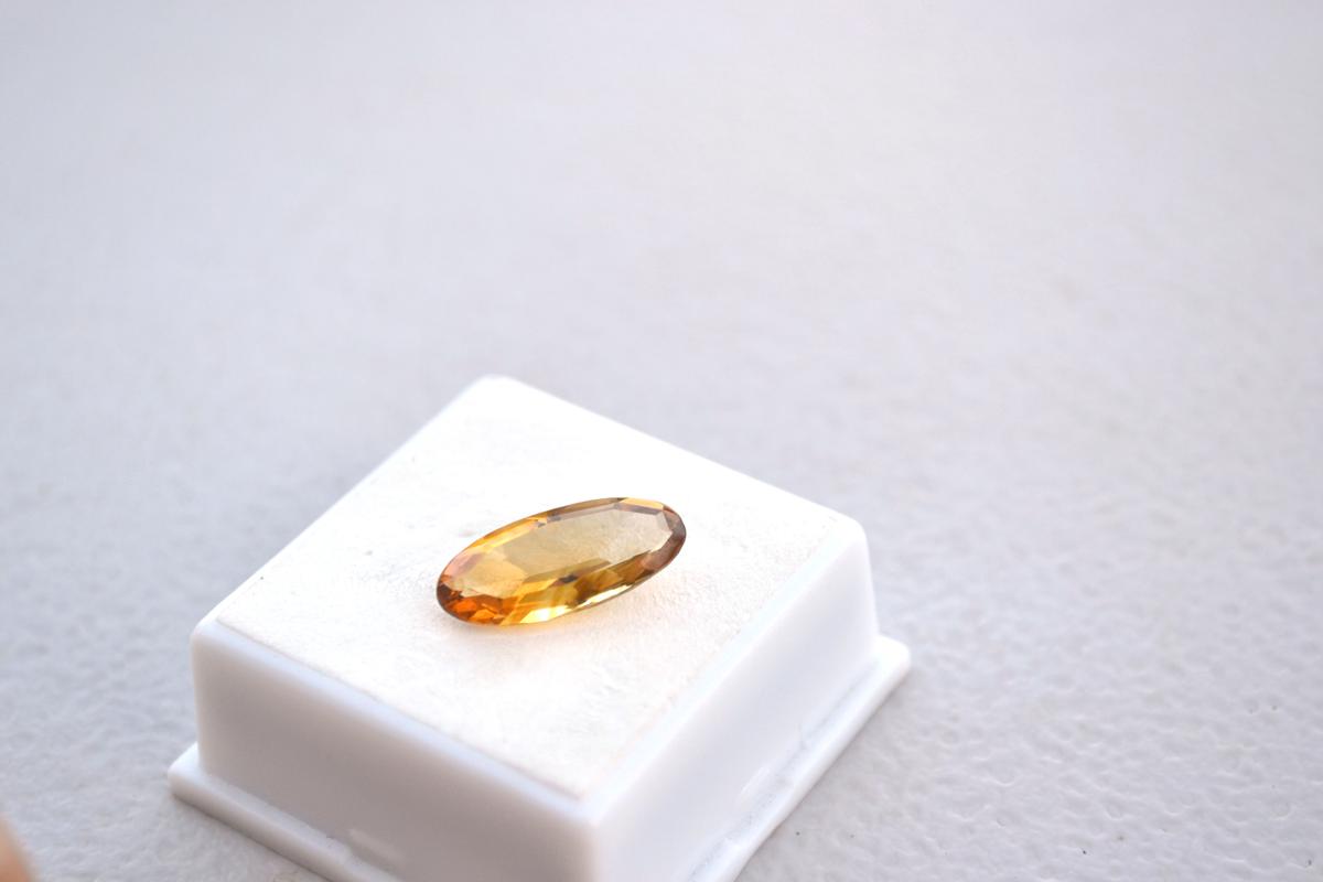 4.02 Carat Fine Oval Cut Citrine