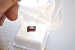 3.45 Carat Fine Deep Red Garnet