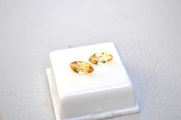 3.39 Carat Amazing Matched Pair of Marquise Cut Citrine