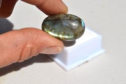 35.65 Carat Fantastic Labradorite Cabochon