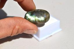 35.65 Carat Fantastic Labradorite Cabochon