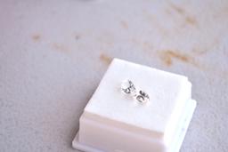 1.60 Carat Matched Pair of Pear Cut White Topaz