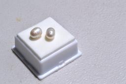 7.34 Carat Matched Pair of Fine White Pearls