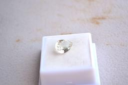 4.09 Carat Pear Cut Green Amethyst