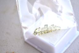 2.58 Carat Matched Parcel of Square Cut Peridots