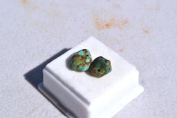 8.80 Carat Pair of Turquoise Nuggets