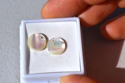 2.25 Carat Matched Pair of Shell Earrings