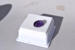 5.47 Carat Oval Cut Amethyst Cabochon