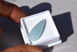 17.12 Carat Teardrop Blue Chalcedony