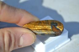 41.12 Carat Beautiful Blue and Gold Tigers Eye