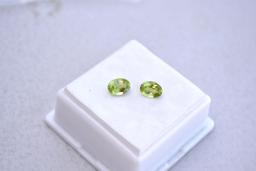 1.59 Carat Matched Pair of Peridots