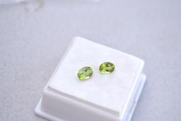 1.59 Carat Matched Pair of Peridots